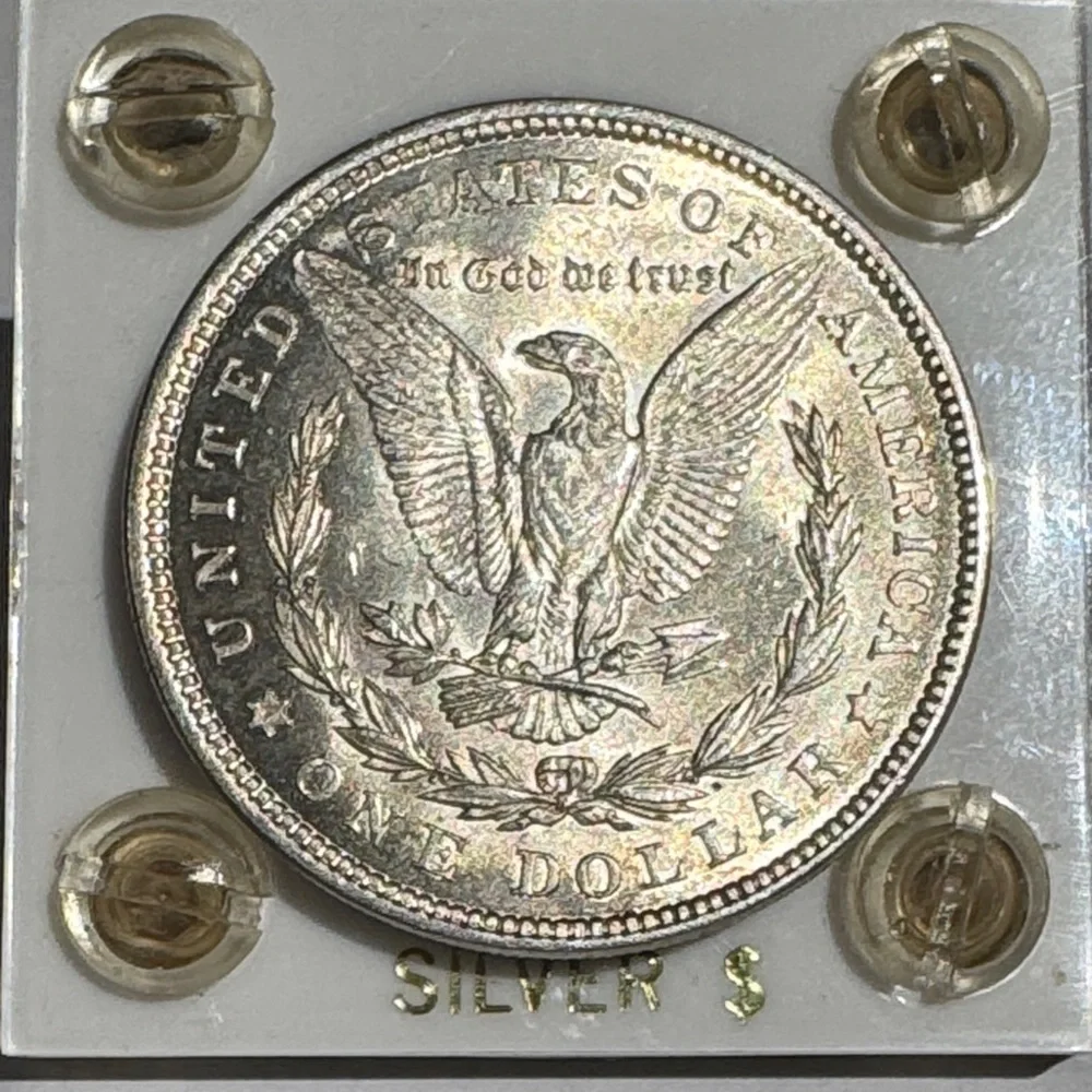 1921 Morgan Silver Dollar Est. AU55 | 90% Silver US Coin | Collector Grade - Picture 2 of 4
